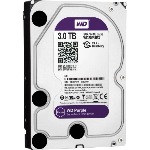 Western Digital 3TB 3.5" Purple Desktop HDD